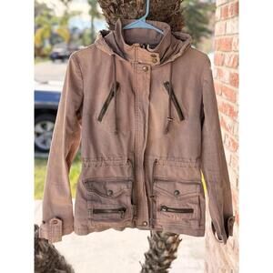 KENNA-T Utility Cargo Jacket – XS – Hooded – Military Style